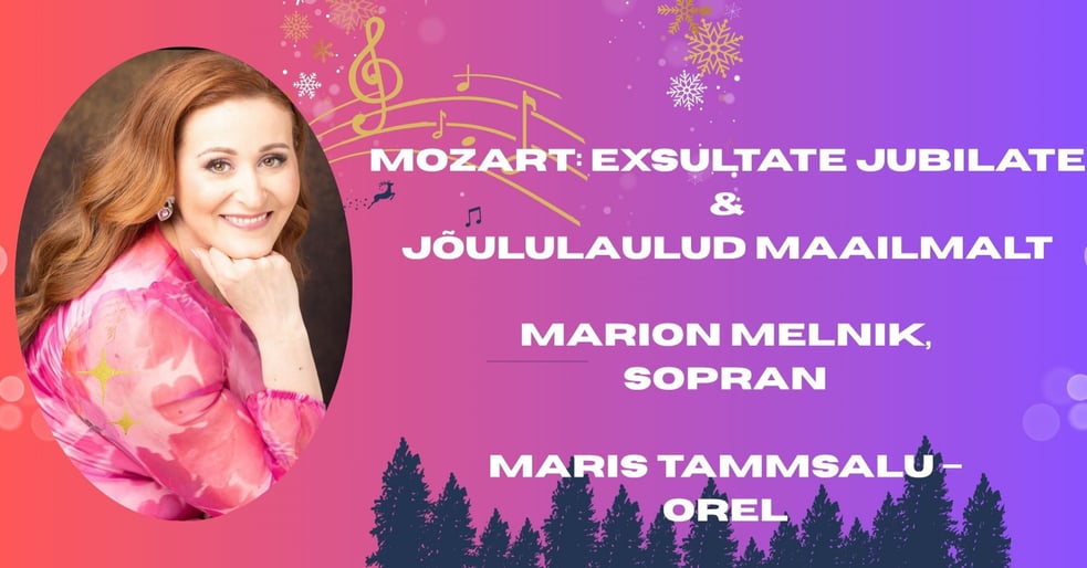Jõulukontsert Mozart: Exultate jubilate & Jõululaulud maailmalt
