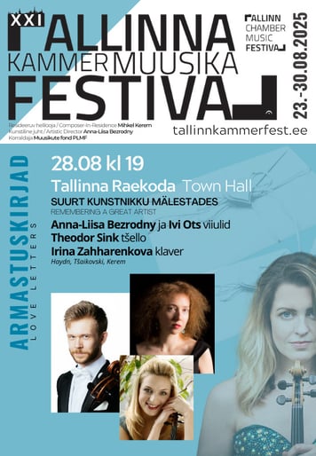 XXI Tallinna Kammermuusika Festivali kontsert "Suurt kunstnikku mälestades"