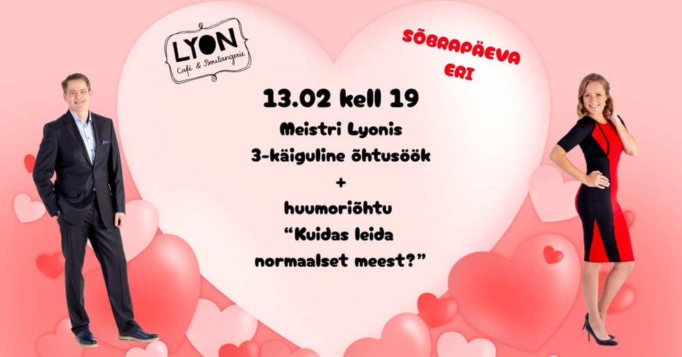 Huumoriõhtu-õhtusöök: Inga Lunge ja Hellar Bergmann ''Kuidas leida normaalset meest?''