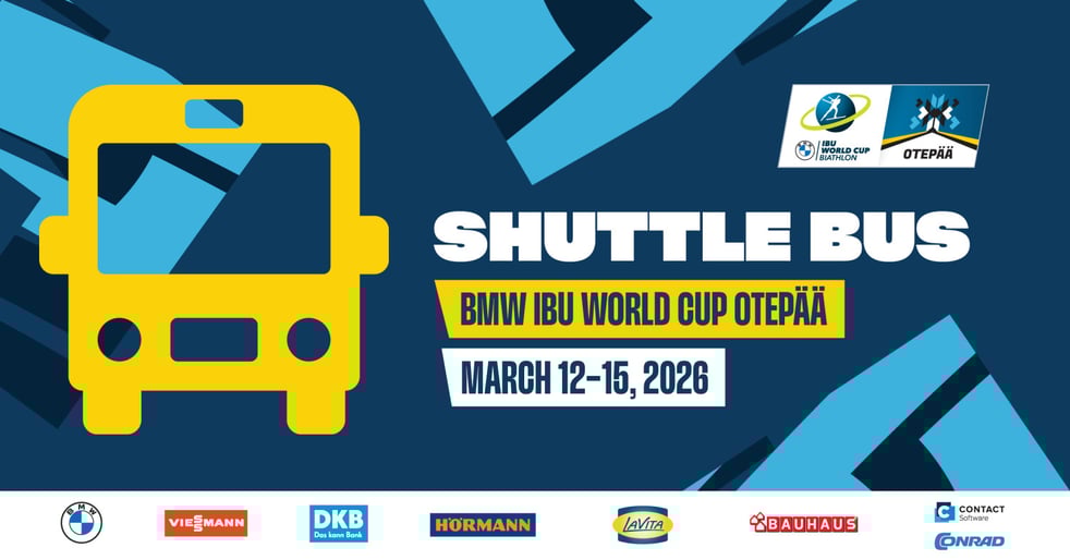 14.03 ERIBUSS / SHUTTLE BUS / BMW IBU World Cup Biathlon / Laskesuusatamise maailmakarikaetapp