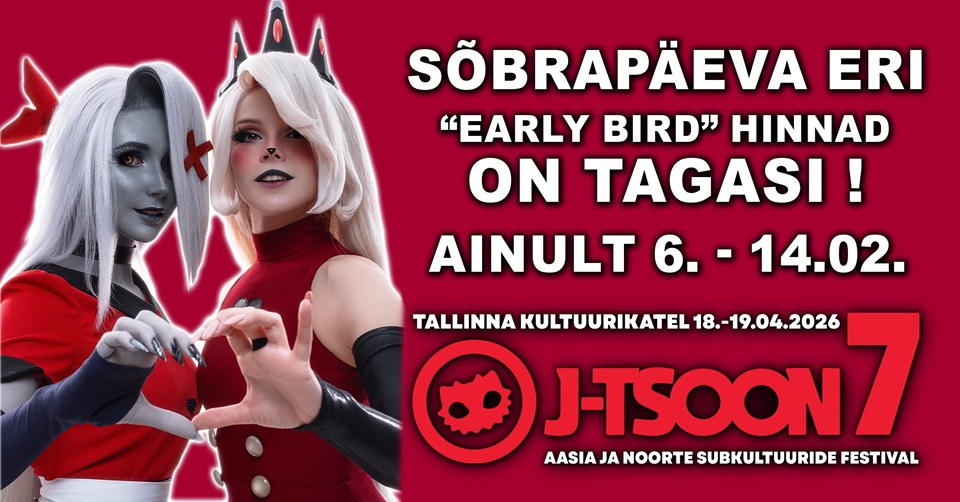 J-Tsoon 7 / Noorte- ja Aasia subkultuuride festival / 2-päeva pass