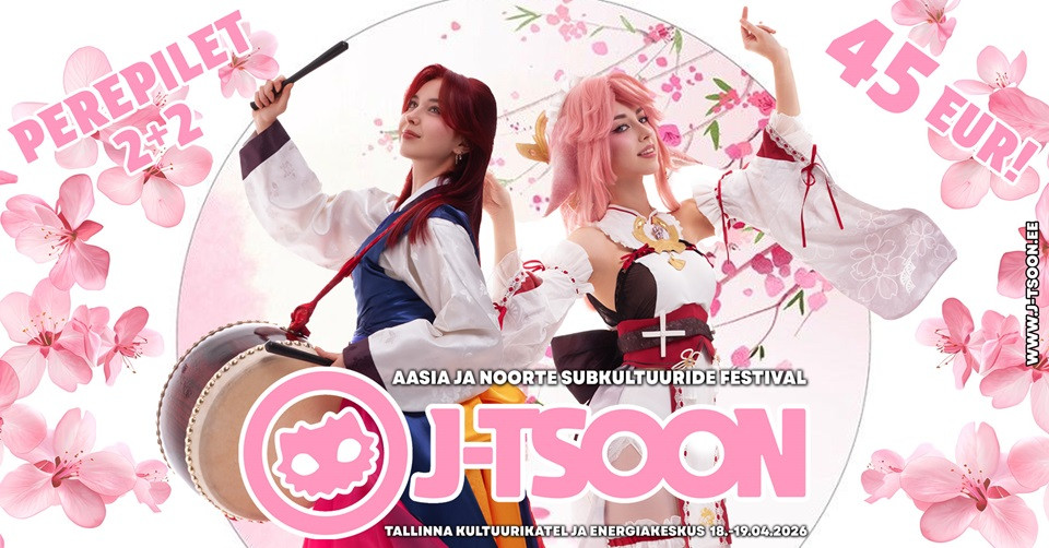 J-Tsoon 7 / Noorte- ja Aasia subkultuuride festival / 19.04 päevapilet