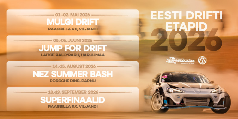 Eesti Drifti Hooajapilet: 4 etappi