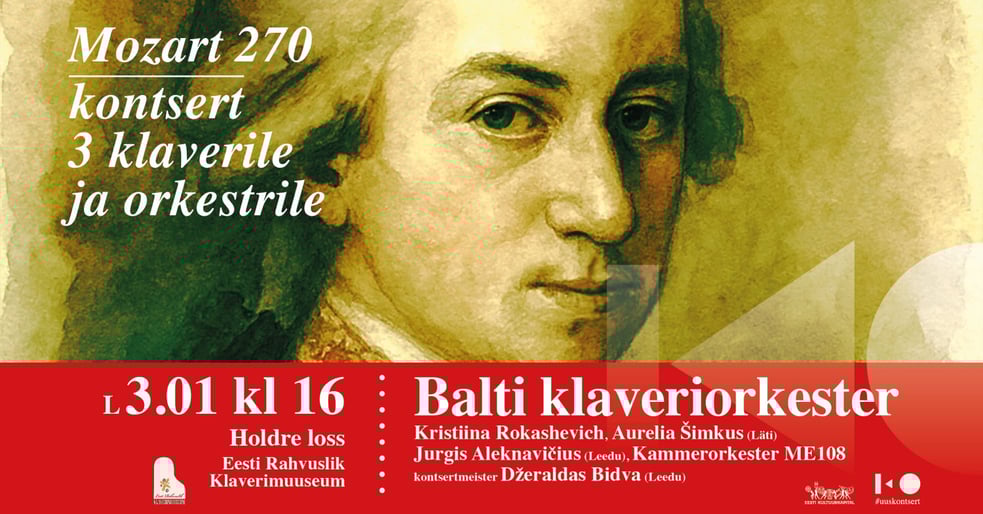 W.A. Mozart 270 Holdre Lossis - kontsert kolmele klaverile ja kammerorkestrile