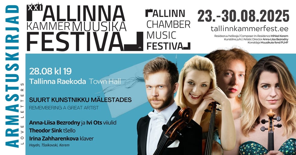 XXI Tallinna Kammermuusika Festivali kontsert "Suurt kunstnikku mälestades"