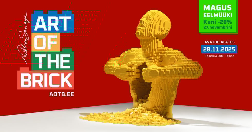 Art Of The Brick - LEGO®kunsti näitus / Time Slot ehk Kindla sisenemisajaga pilet