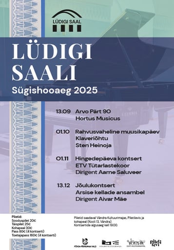 Lüdigi saali sügishooaeg 2025