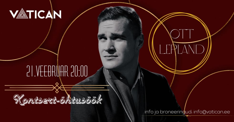 Kontsert-õhtusöök: Ott Lepland