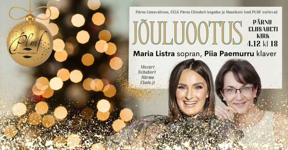 Muusikute fondi PLMF kontsert "Jõuluootus" Pärnu Eliisabeti kirikus
