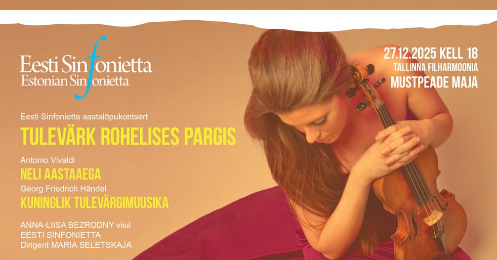 Tulevärk rohelises pargis. Eesti Sinfonietta aastalõpukontsert