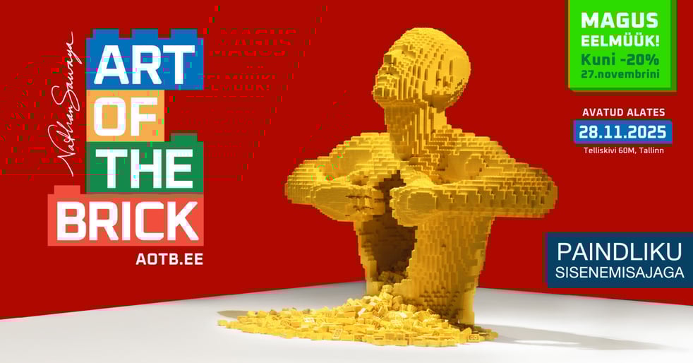 Art Of The Brick - LEGO®kunsti näitus / Flexible ehk Paindlik pilet / Märts / March