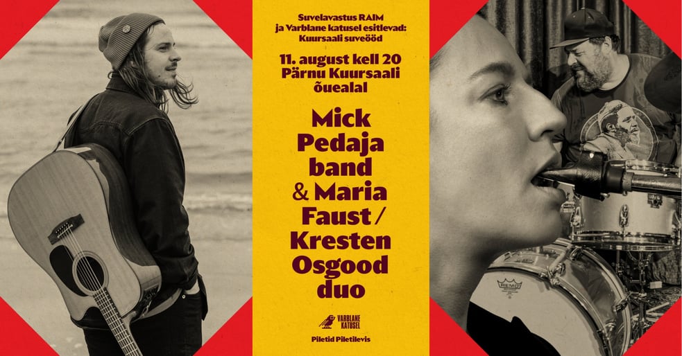 Kuursaali suveöö: Mick Pedaja band & Maria Faust / Kresten Osgood duo