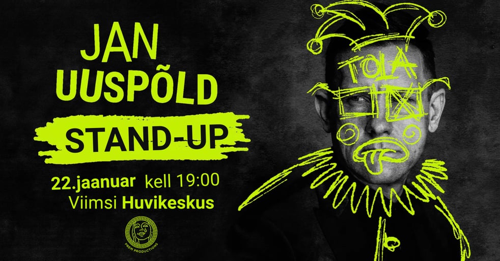 Jan Uuspõld stand-up ''Kuidas huumor meid elus edasi kannab?''