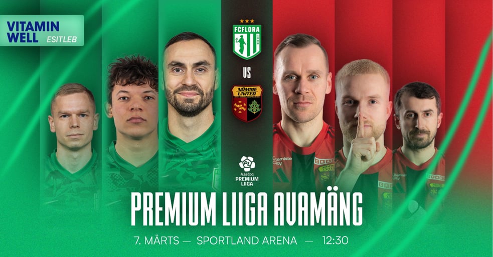 FC Flora Tallinn vs Nõmme United FC / FC Flora Tallinn kodumängud 2026