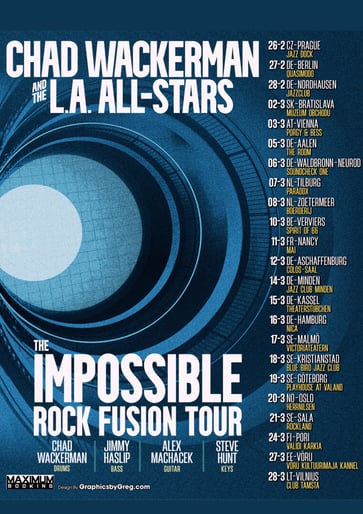 Chad Wackerman ja L.A. All-Stars The Impossible Rock Fusion Tour