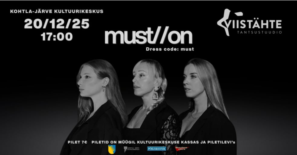 Tantsustuudio Viis Tähte aastalõpu kontsert "must//ON!" / Концерт танцевальной студии Пять Звёзд "must//ON!"