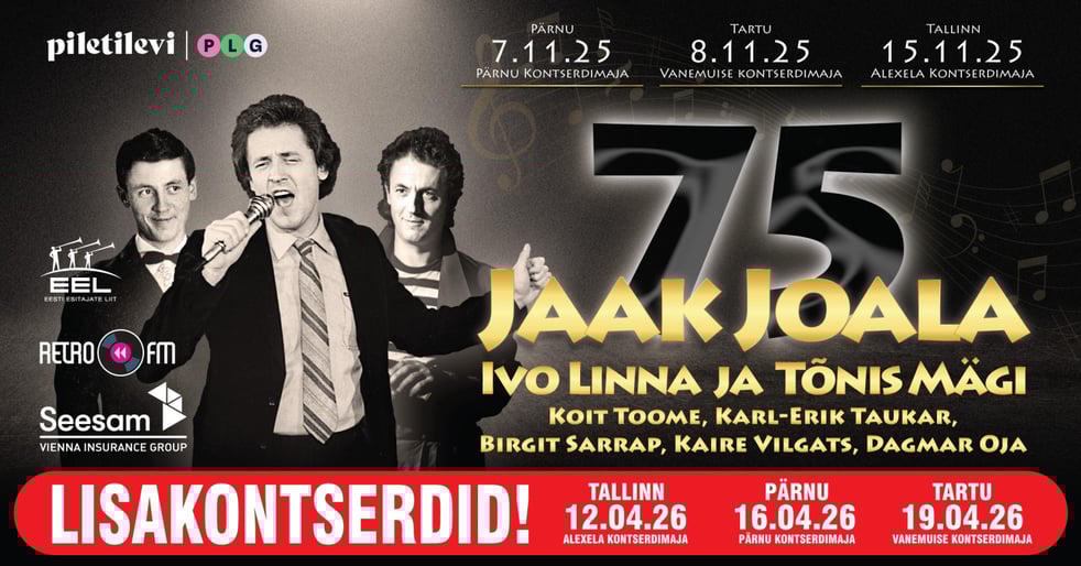 Jaak Joala 75 galakontsert. Lisakontsert.