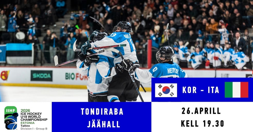 KOR - ITA / IIHF U18 meeste jäähoki MM I divisjoni B-grupi turniir Tallinnas