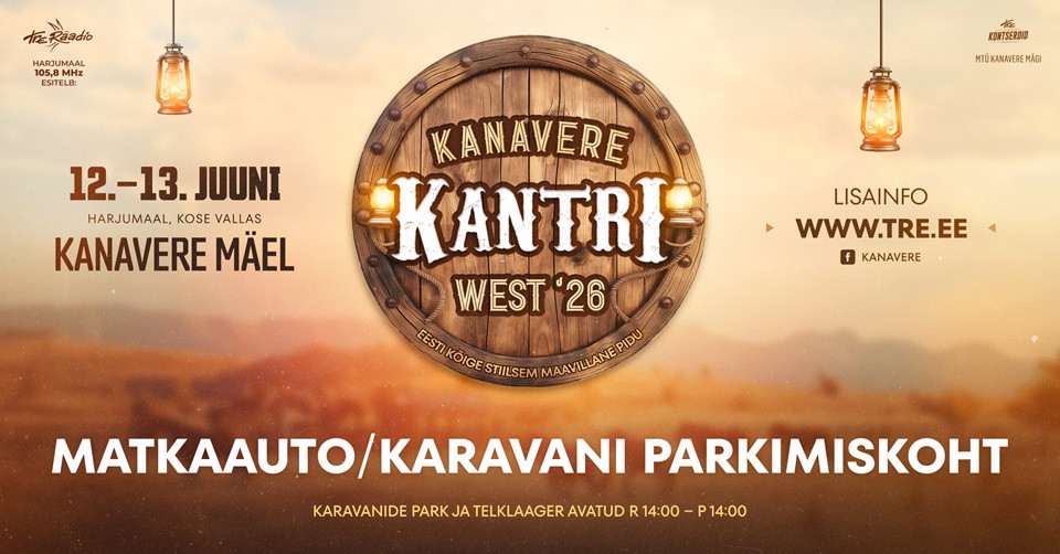 Kanavere Kantri West 2026 / Matkaauto/karavani parkimiskoht