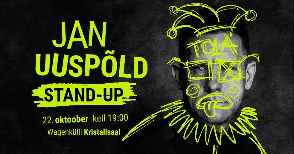 Jan Uuspõld stand-up ''Kuidas huumor meid elus edasi kannab?''