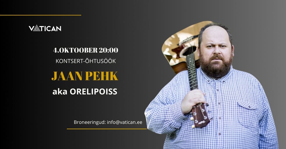 Jaan Pehk kontsert-õhtusöök Vaticanis (22.05, 09.10 asendus)