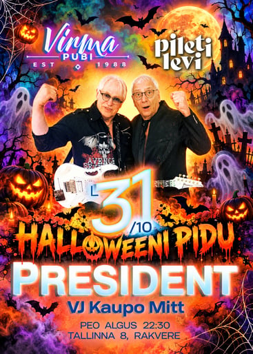 HALLOWEENI PIDU VIRMA PUBIS / Virma Pubi kontserdid