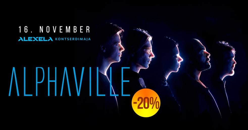 Alphaville yже в это ВОСКРЕСЕНЬЕ в Концертном Доме Alexela