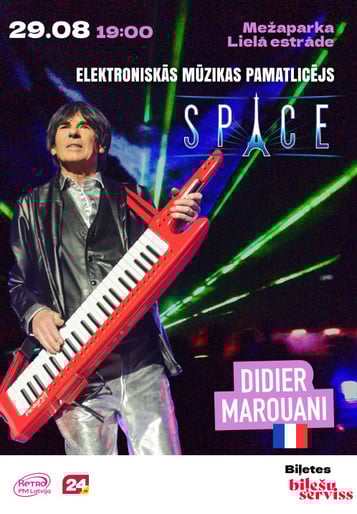 Leģendārā grupa Space ar Didier Marouani. Vēsturisks koncerts un kosmosa izrāde Rīgā