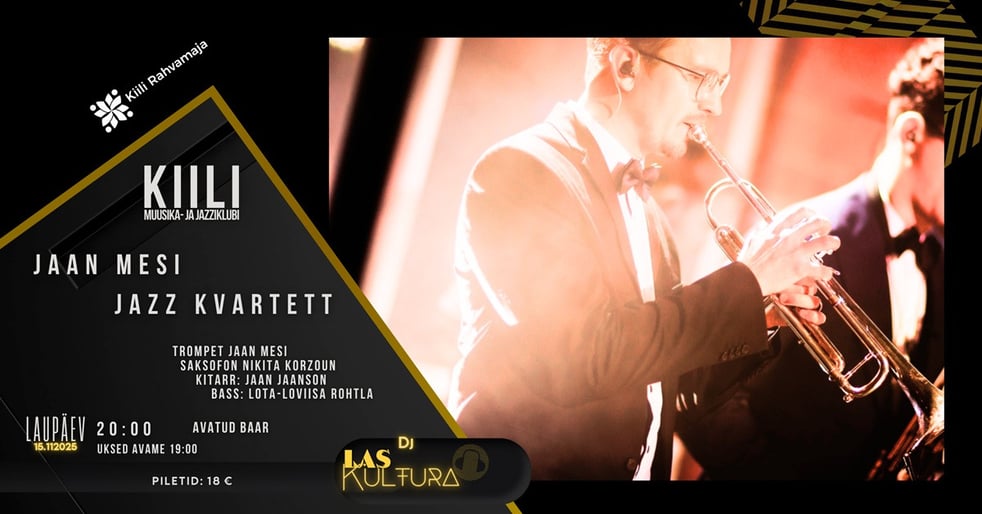Jaan Mesi jazz blues kvartett. Kiili Muusika- ja Jazziklubi