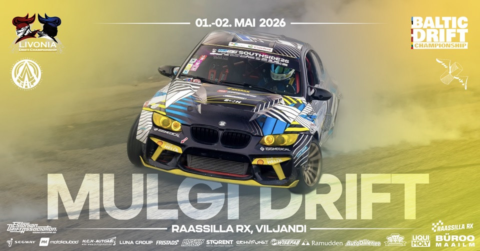 Mulgidrift Baltic PRO Drift: I etapp. Raassilla RX / Eesti Drifti Etapid 2026