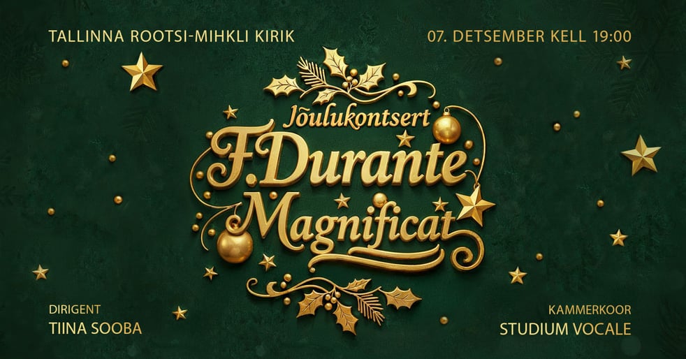 Kammerkoor Studium Vocale Jõulukontsert