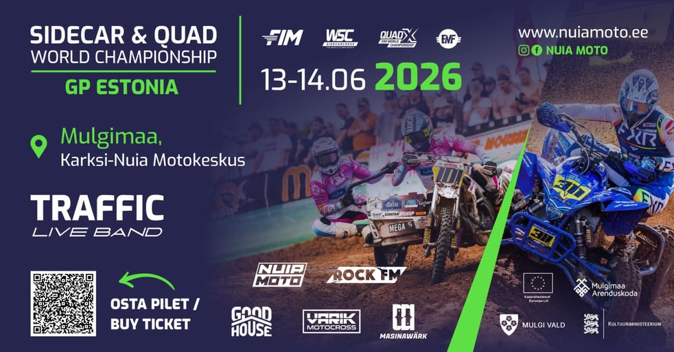 MOTOPIDU. Traffic. Pätikiisud(EST). Külgkorvide motokrossi ja quadide MM etapp Karksi-Nuia Motokeskuses