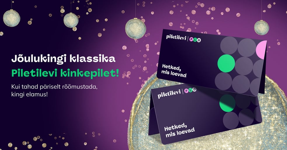 Piletilevi Kinkepilet / Kinkekaart / Подарочный билет Piletilevi
