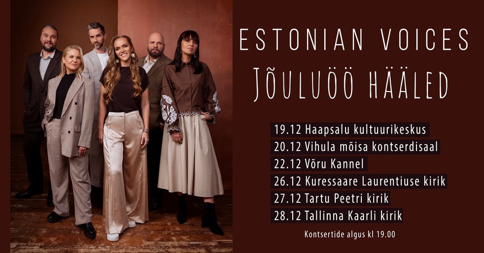 Estonian Voicesi jõulukontserdid 'Jõuluöö hääled'