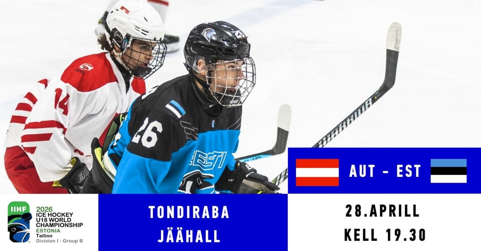 AUT - EST / IIHF U18 meeste jäähoki MM I divisjoni B-grupi turniir Tallinnas