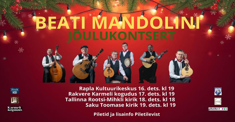Beati Mandolini jõulukontserdid