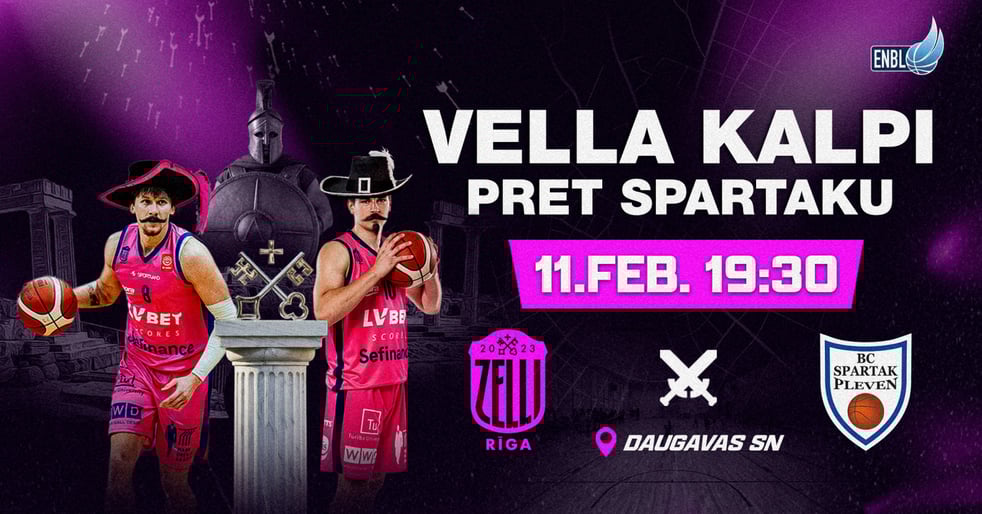 Vella Kalpi pret Spartaku: 'Rīgas Zeļļi' vs 'Spartak Pleven'