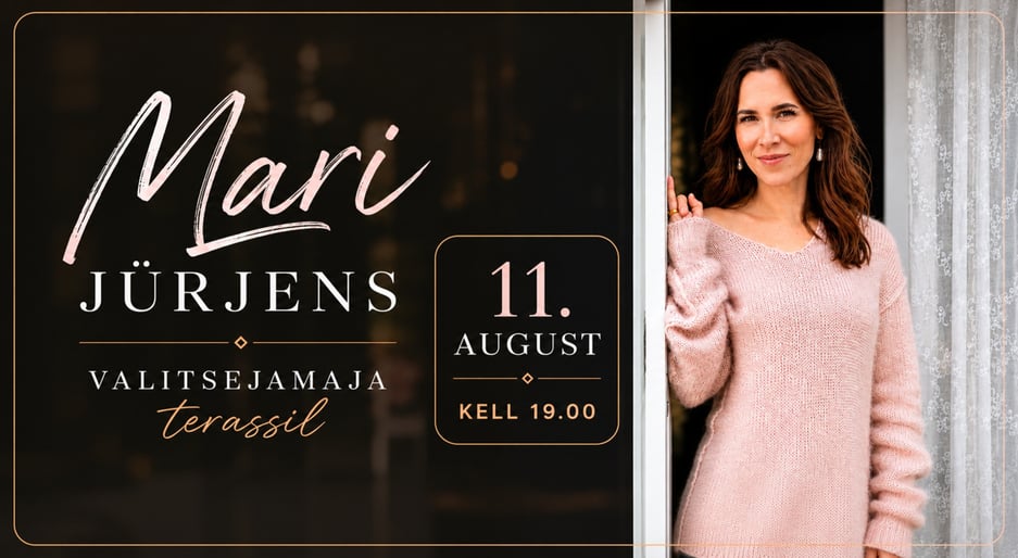 Mari Jürjens Valitsejamaja terassil