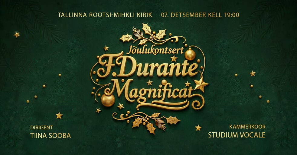 Kammerkoor Studium Vocale Jõulukontsert