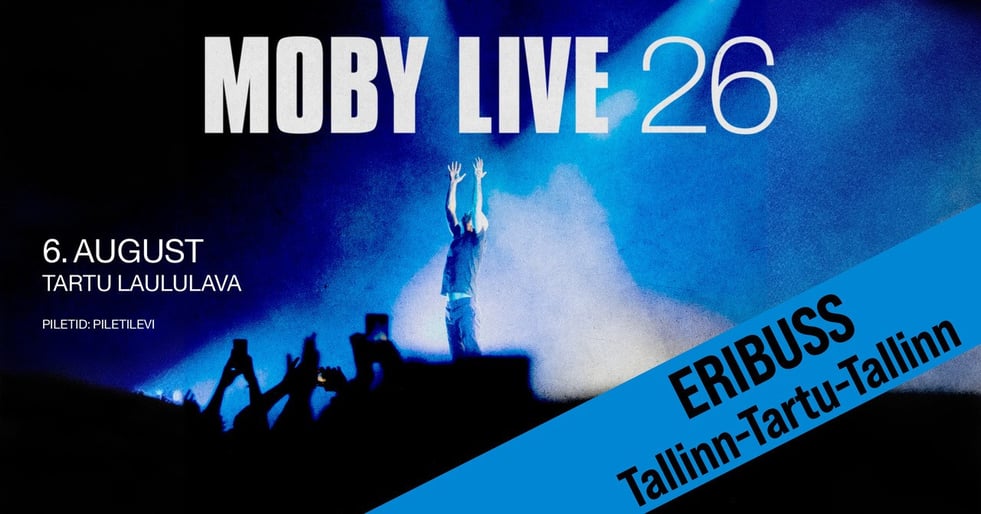 Eribuss Moby Tartu kontserdile