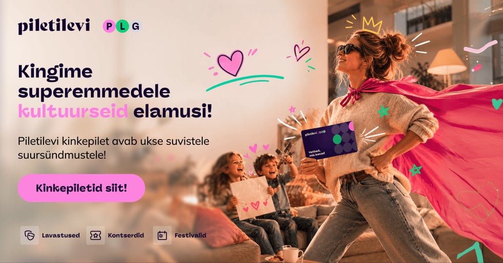 Piletilevi Kinkepilet / Kinkekaart / Подарочный билет Piletilevi