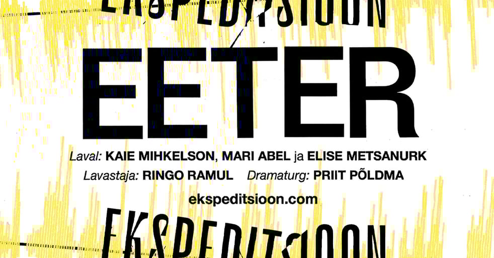 Ringo Ramuli lavastus ''Eeter'' Eelviimane etendus!