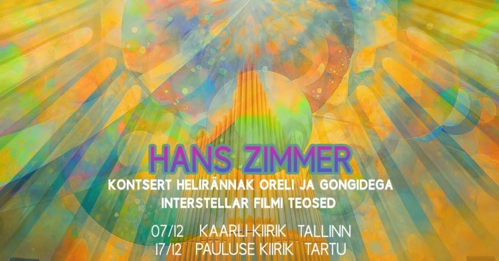 Hans Zimmer. Kontsert-helirännak oreli ja gongidega (Tallinn)