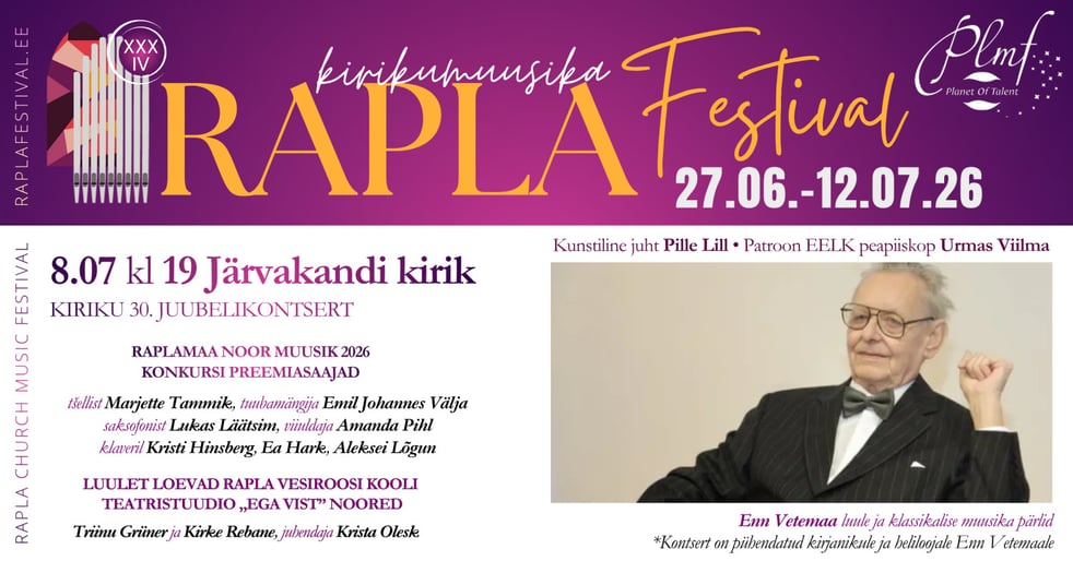 XXXIV Rapla Kirikumuusika Festivali kontsert
