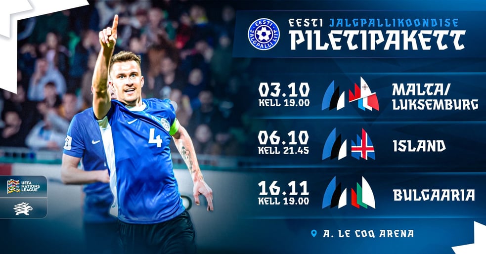 EESTI - ISLAND | UEFA Rahvuste liiga 2026