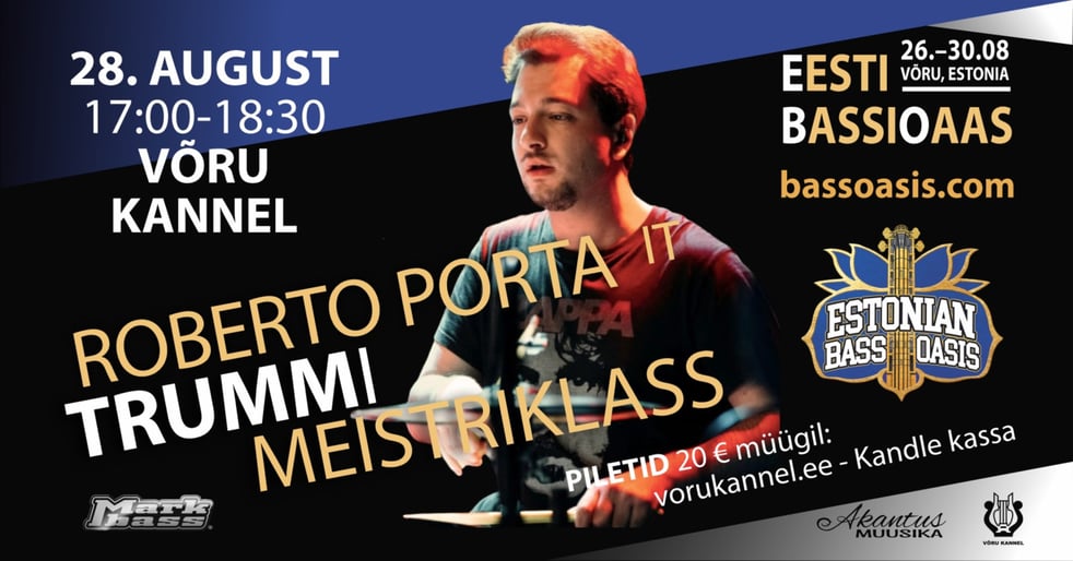 Eesti Bassioaas 2025 - Roberto Porta trummi meistriklass