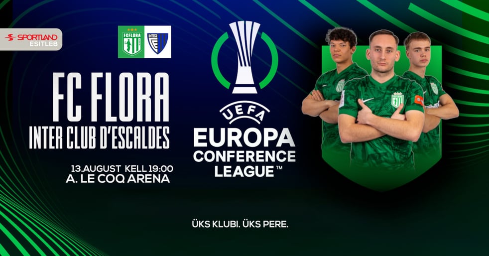 UEFA Euroopa Konverentsiliiga. FC Flora vs Inter Club d'Escaldes TÕSTETUD ERALDI SHOW ALLA