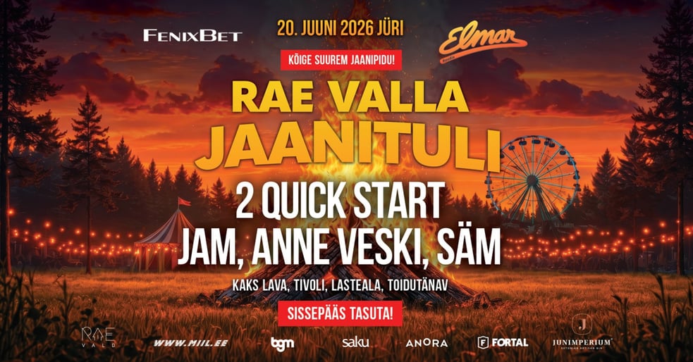 Rae Valla Jaanituli 2026 - Kõigile tasuta!