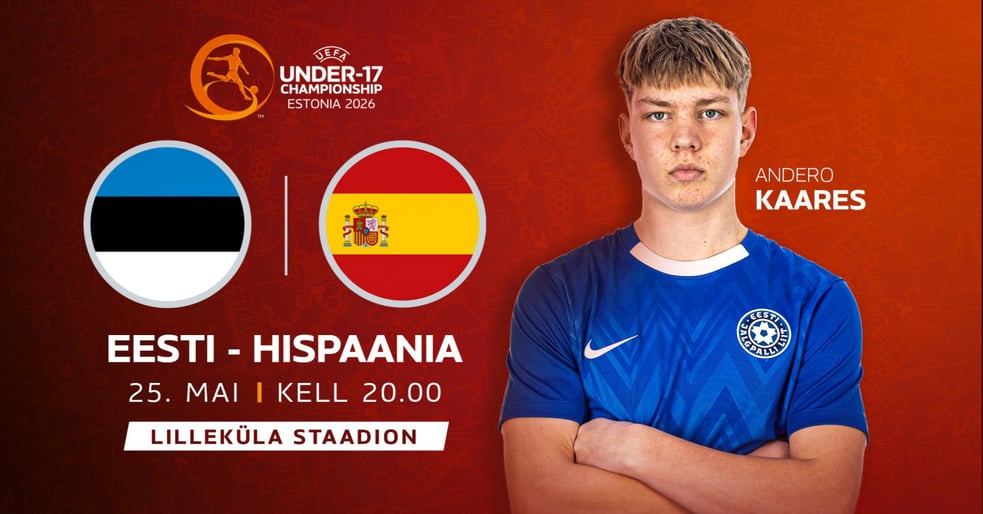 UEFA NOORMEESTE U17 EM-FINAALTURNIIR | EESTI - HISPAANIA