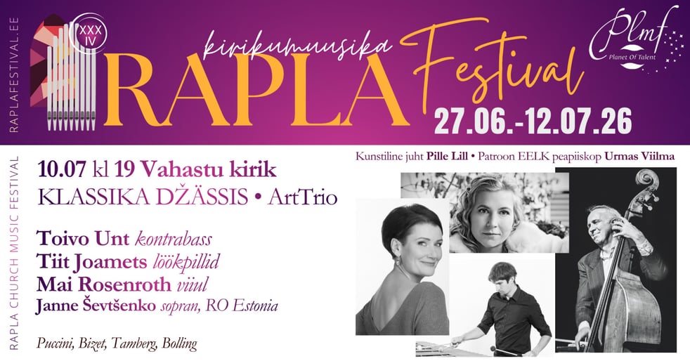 XXXIV Rapla Kirikumuusika Festivali kontsert "Klassika džässis"